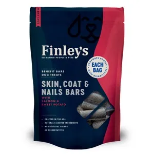 6oz Finley's Skin/Coat/Nails Soft Chew Benefit Bars - Health/First Aid